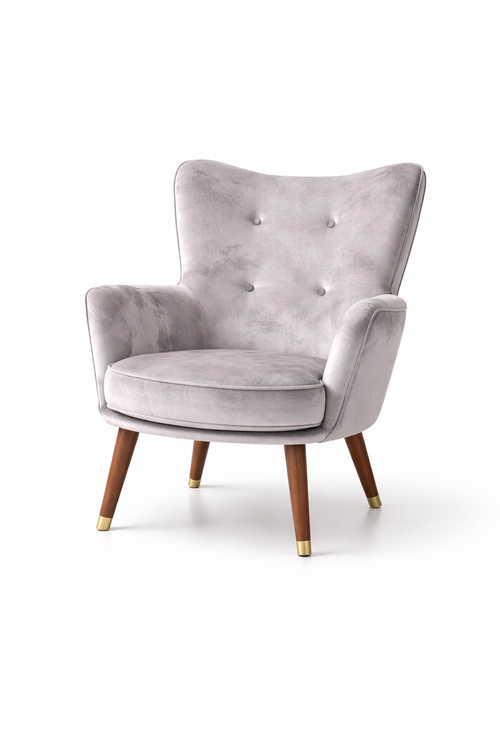 Sillón Scandy Moderno Tapizada | Color Gris